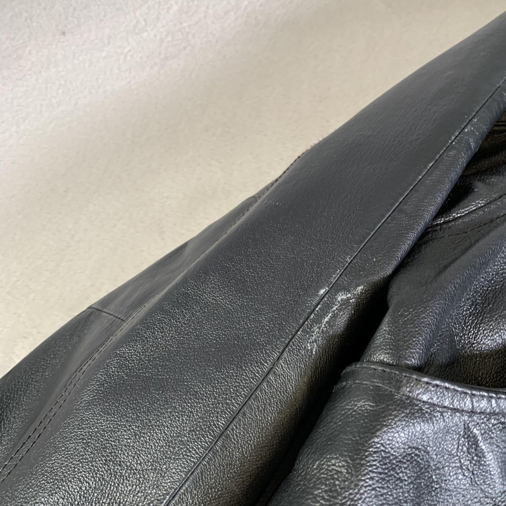 Wilsons Leather Jacket Mens XLT Black Bomber Thinsulate Insulated Vintage 90s - Picture 2 of 16
